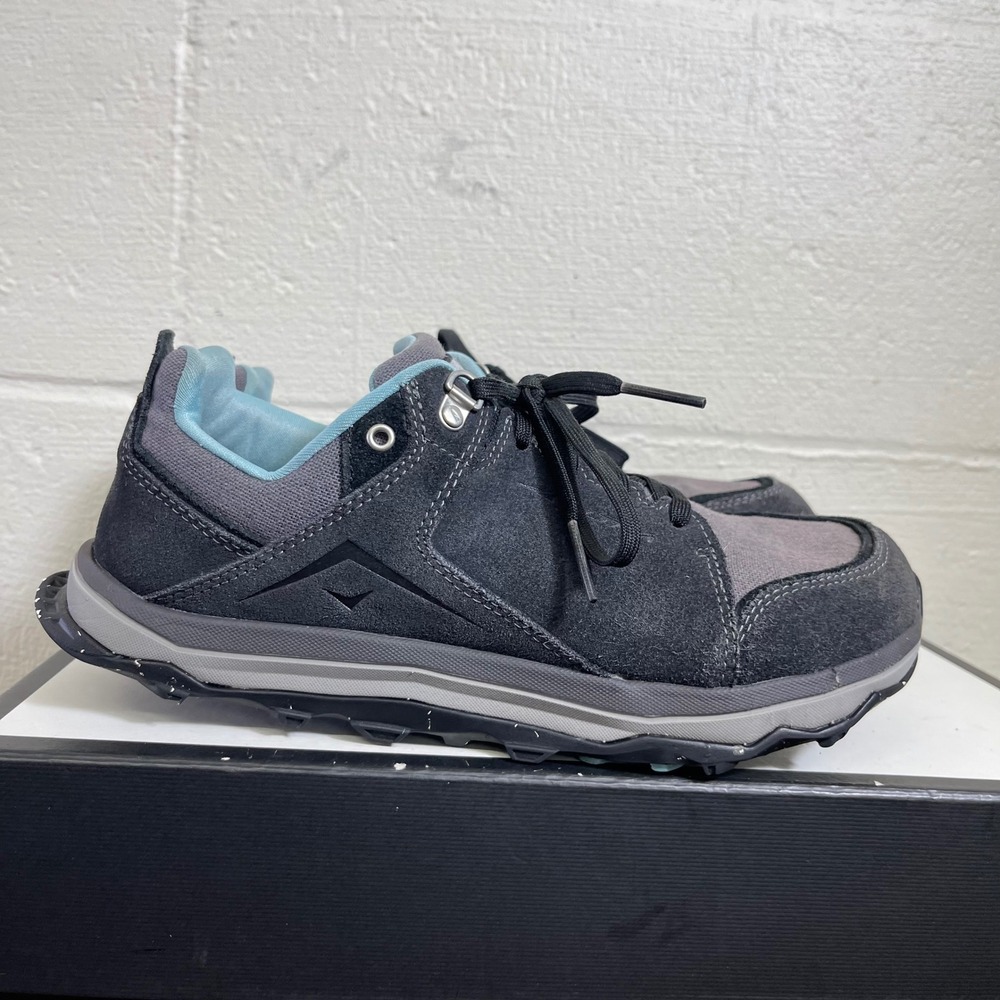 Altra Lone Peak Alpine AL0A5482221 Gray Suede Trail Hiking Shoes Women's 9.5 US
